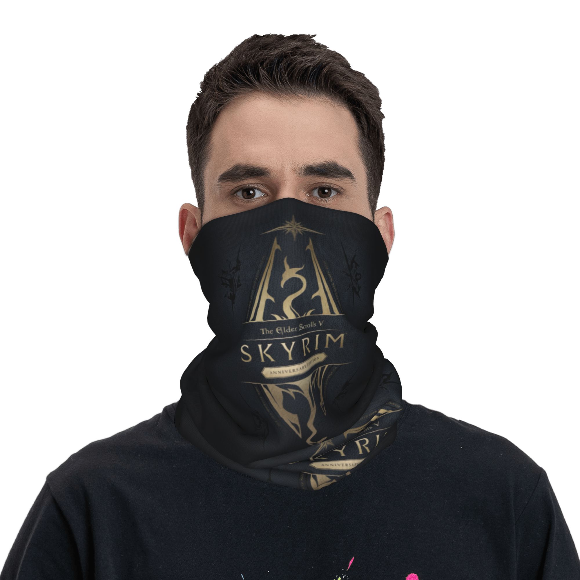 Chusta na szyję z logo Skyrim, – Neck Gaiter Fleece recenzja i cena