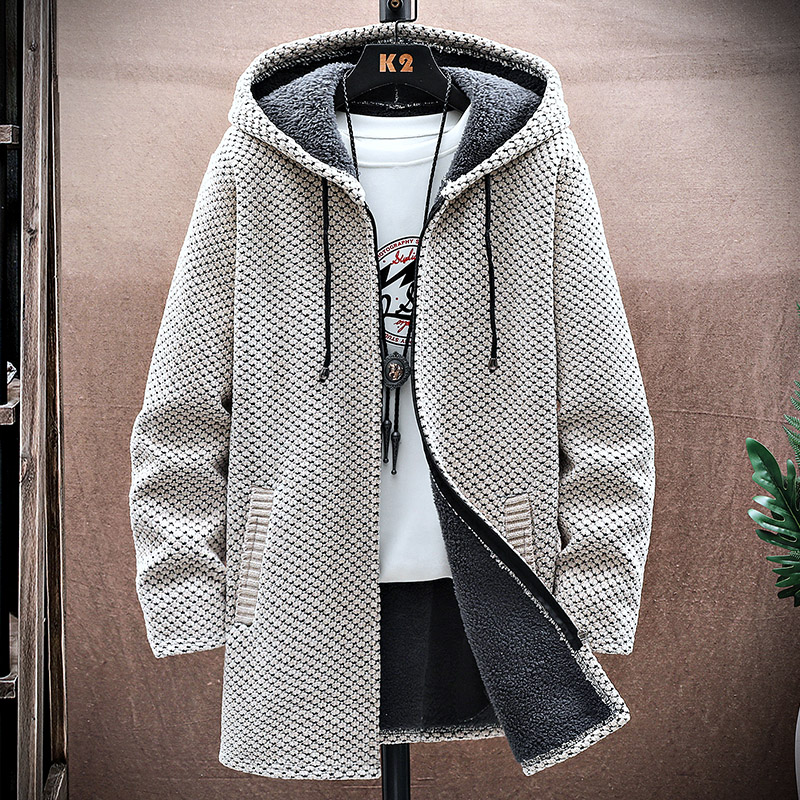 Męski sweter kaszmirowy długi  – Wool Coat Peacoat recenzja i cena