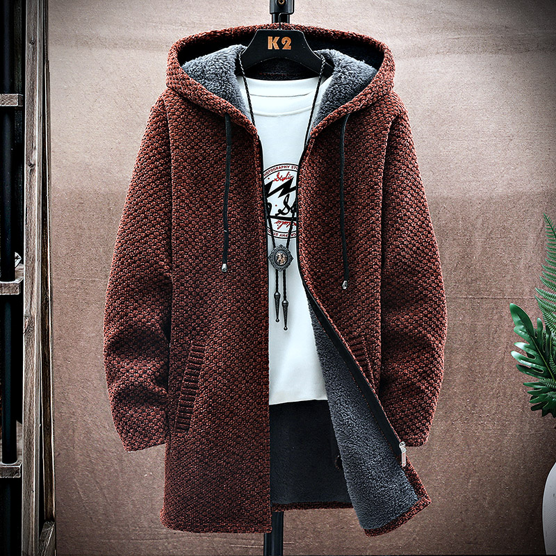 Męski sweter kaszmirowy długi  – Wool Coat Peacoat recenzja i cena